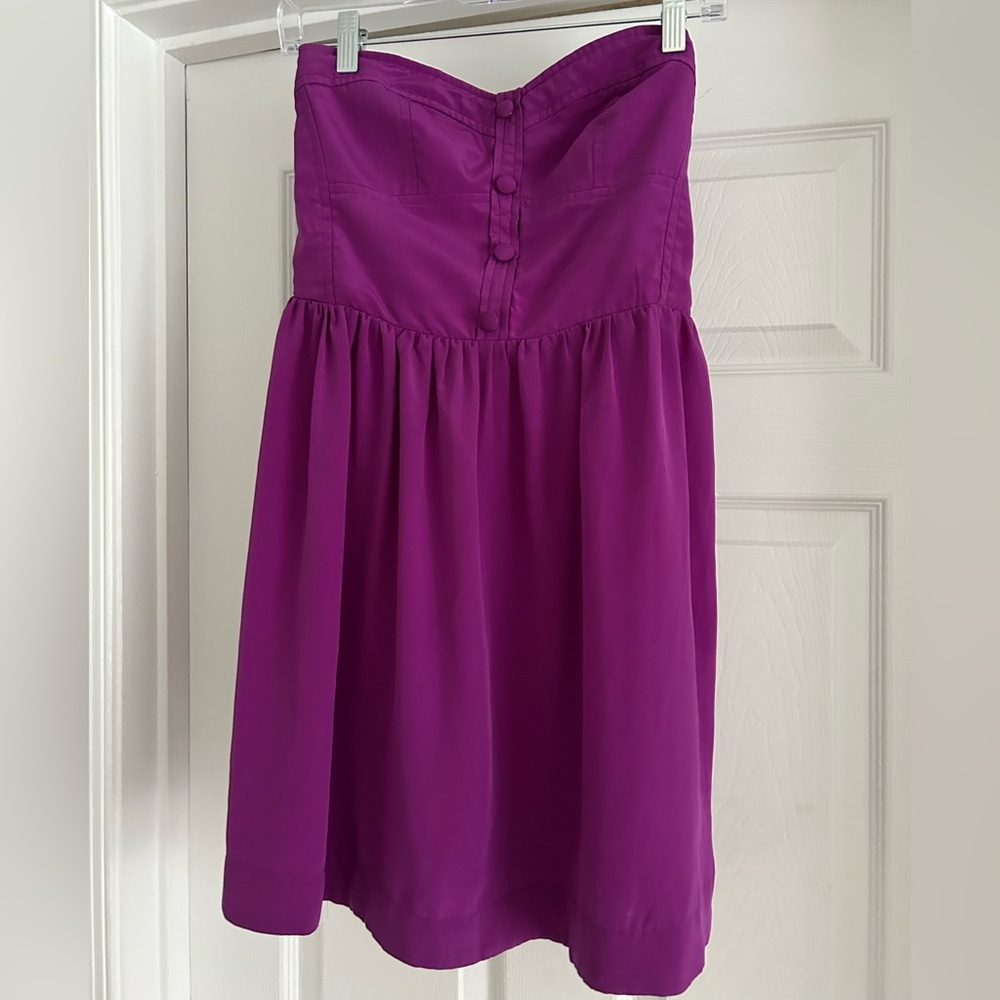 Gorgeous ROXY Strapless Purple Mini Dress Size Medium